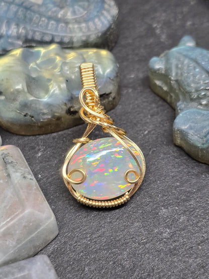 8ct pin fire Ethiopian opal