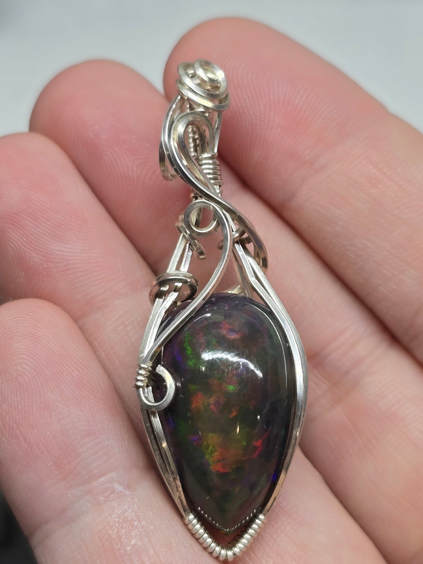 30ct smoked Ethiopian opal