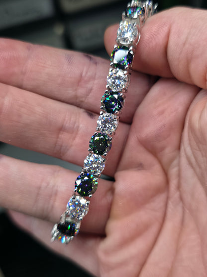 7.5 inch moissanite bracelet